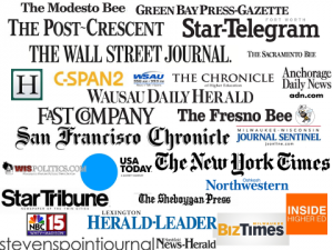 UW Flexible Option prominent media coverage included the Wall Street Journal, New York Times, C-SPAN2, The Chronicle of Higher Ed, Inside Higher Ed, Milwaukee Journal Sentinel and Minneapolis Star Tribune.